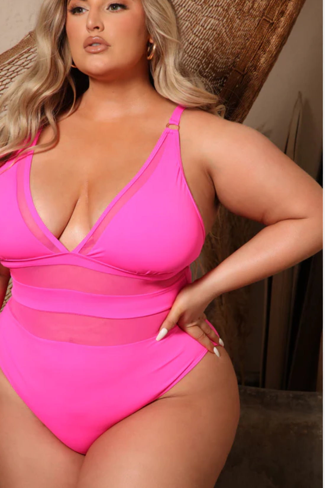Thelz Low Cut Mesh Swimsuit
