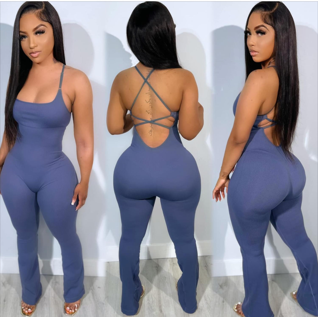 Thelz Flare Leg Jumpsuit
