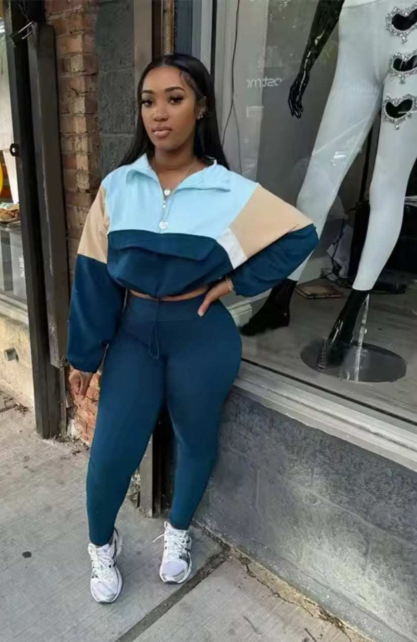 Thelz Pretty Patch Work Two Piece Set