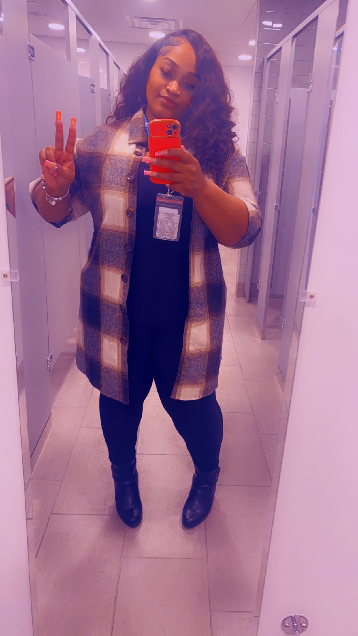 Thelz Oversized Flannel Coat