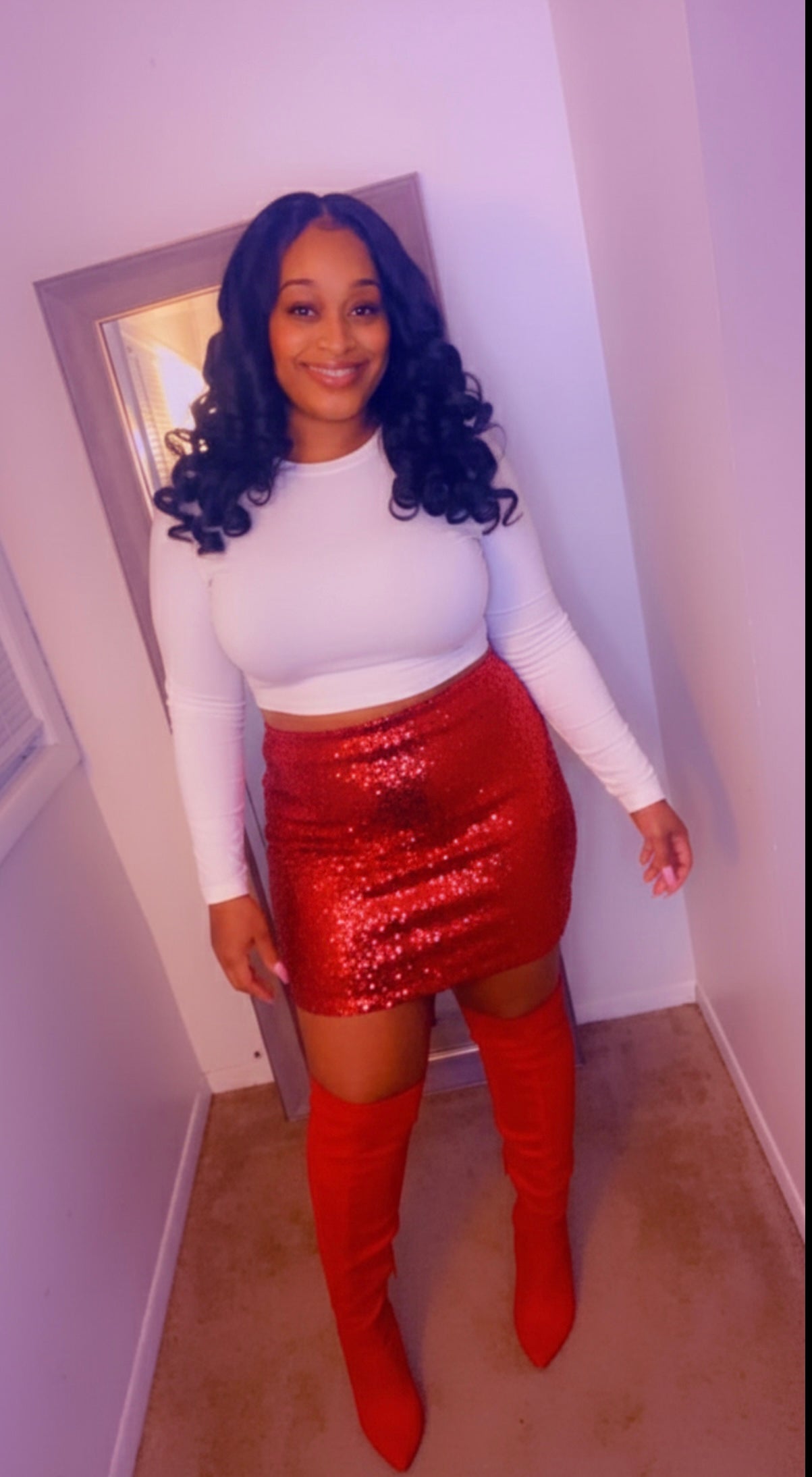 Thelz Sequins Mini Skirt