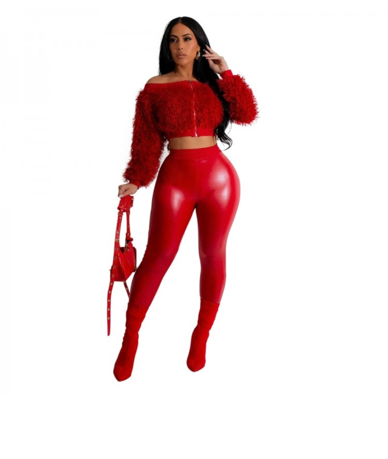 Thelz Cold Shoulder Two Piece Set