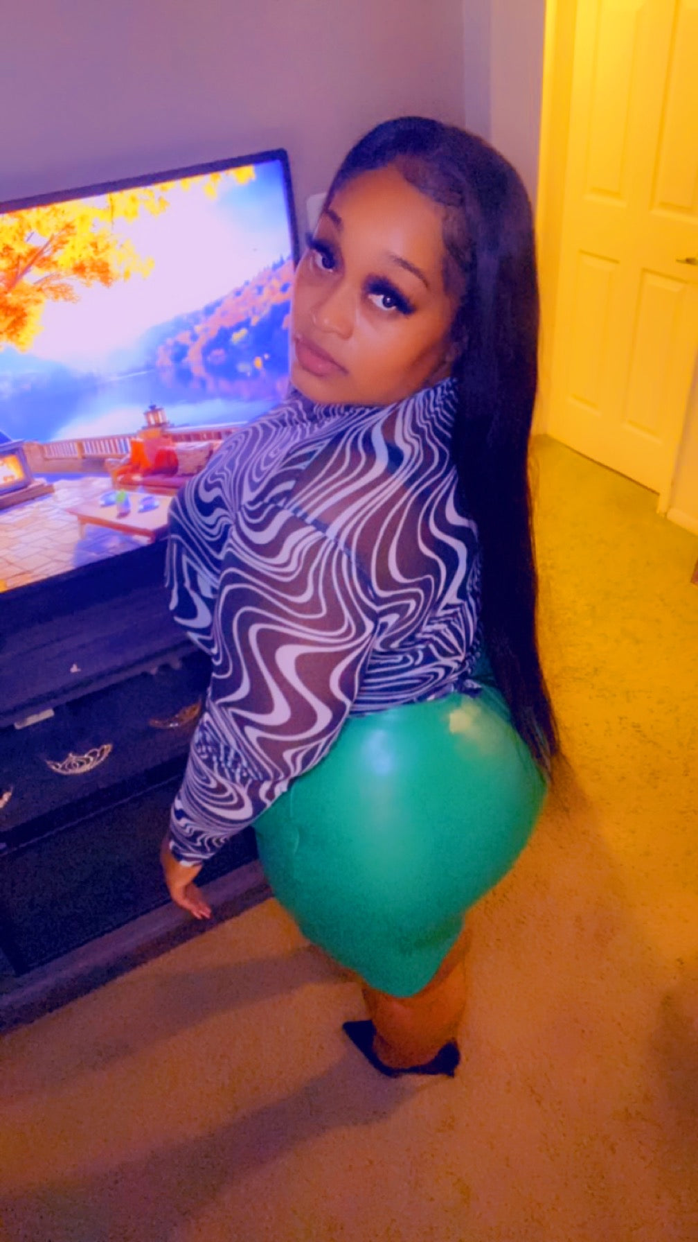 Thelz Issa Party Leather Skirt