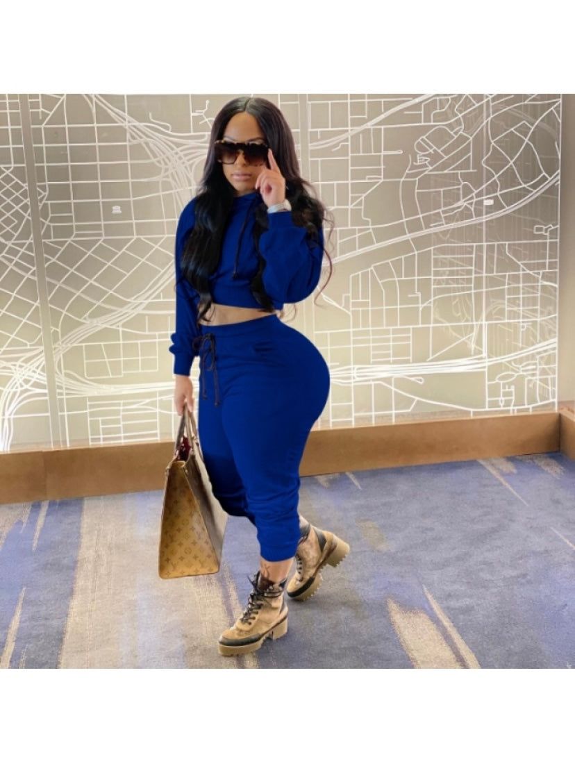 Thelz Cropped Two Piece sweat suit
