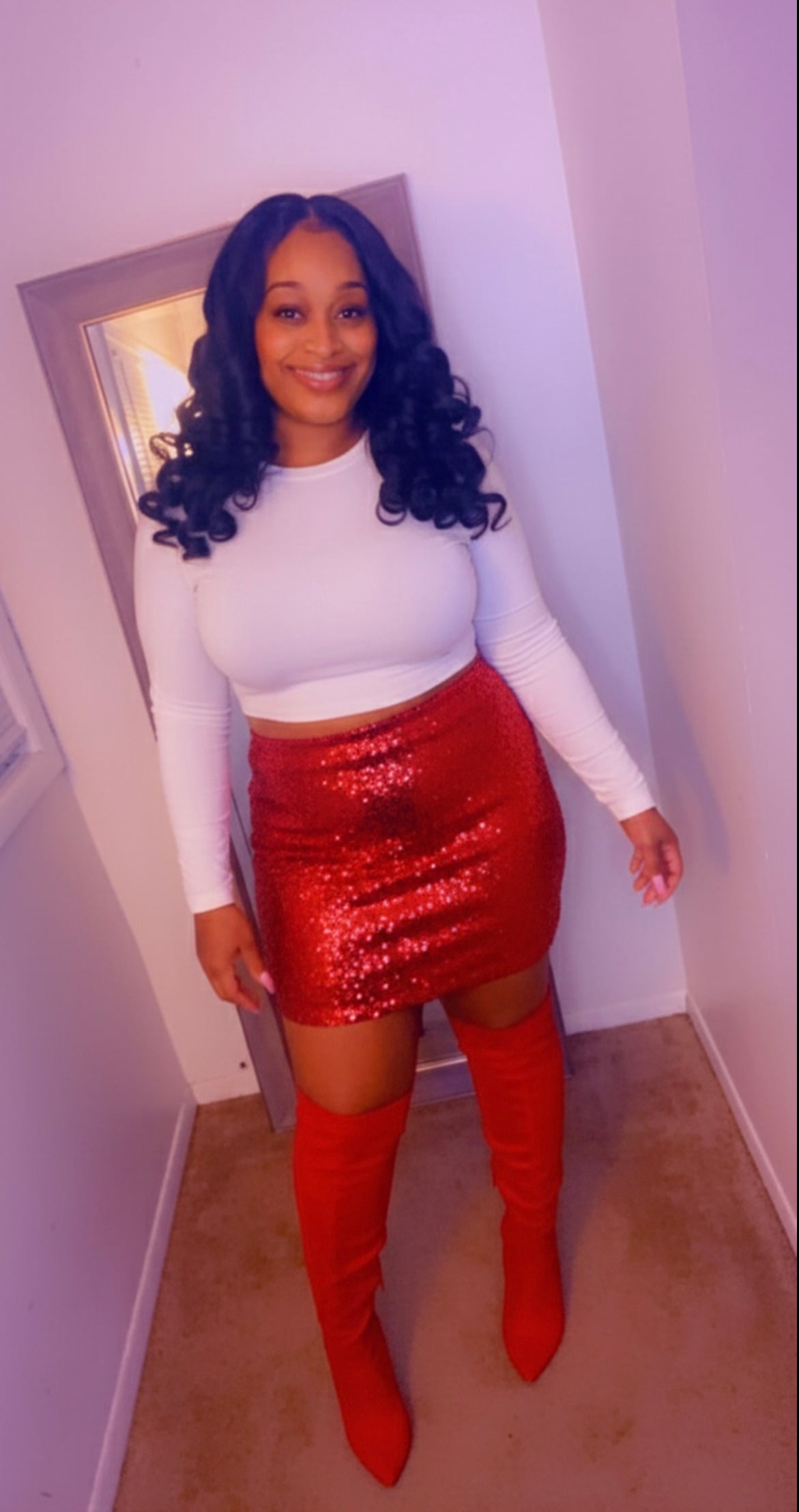 Thelz Sequins Mini Skirt
