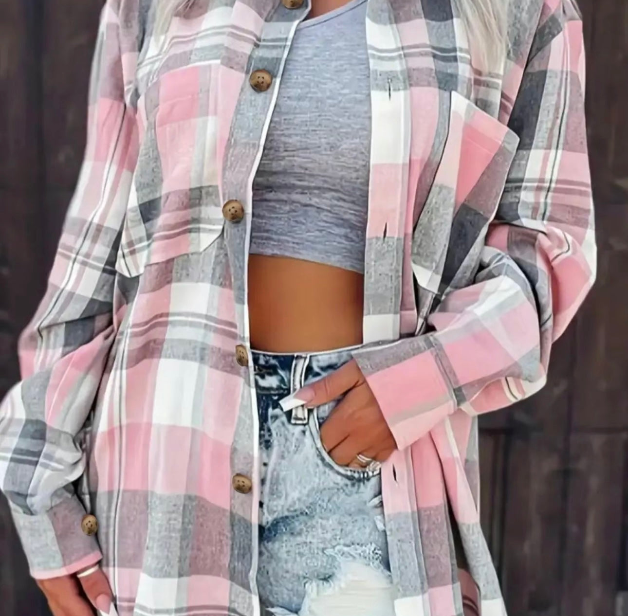 Thelz Plaid Button Up Shirt